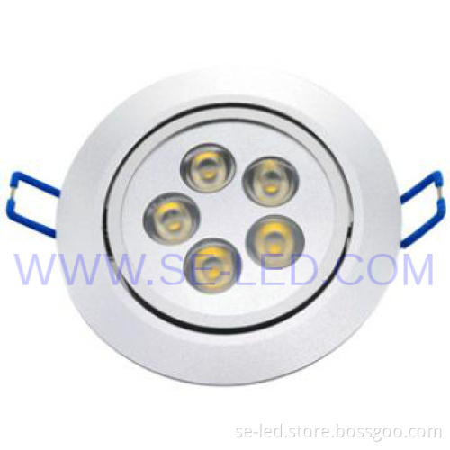 Frosted Silver 450lm 5W ceiling led light with 3 Year Warranty